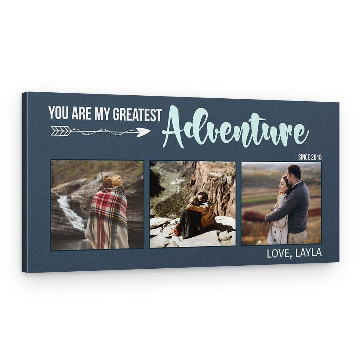 You Are My Greatest Adventure Photo Canvas – Canvas Print – Fiord