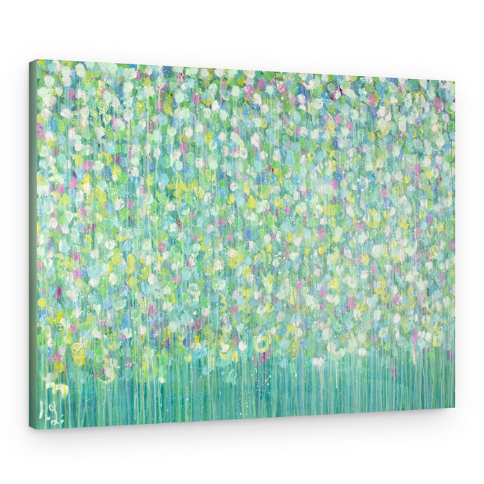 Green Floral Abstract – Canvas Print