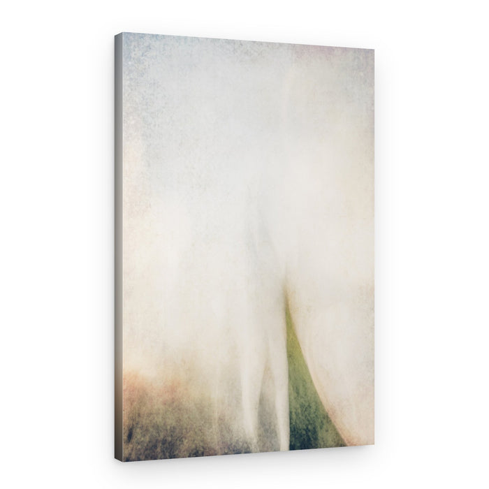 Ethereal White Form – Canvas Print