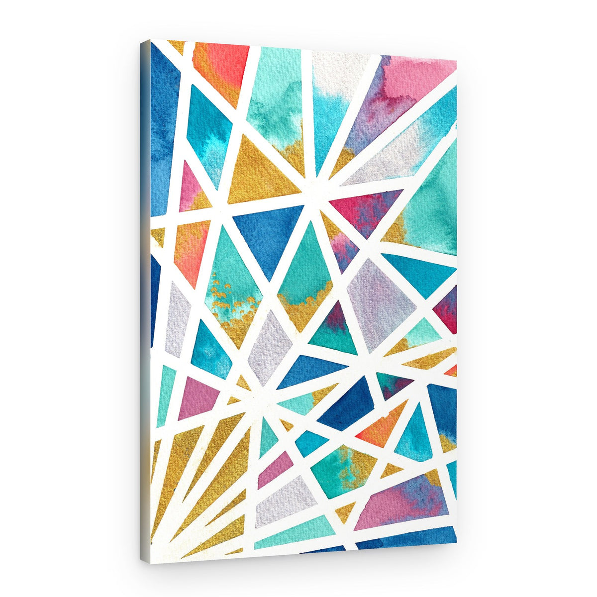 Vibrant Geometric Gold – Canvas Print