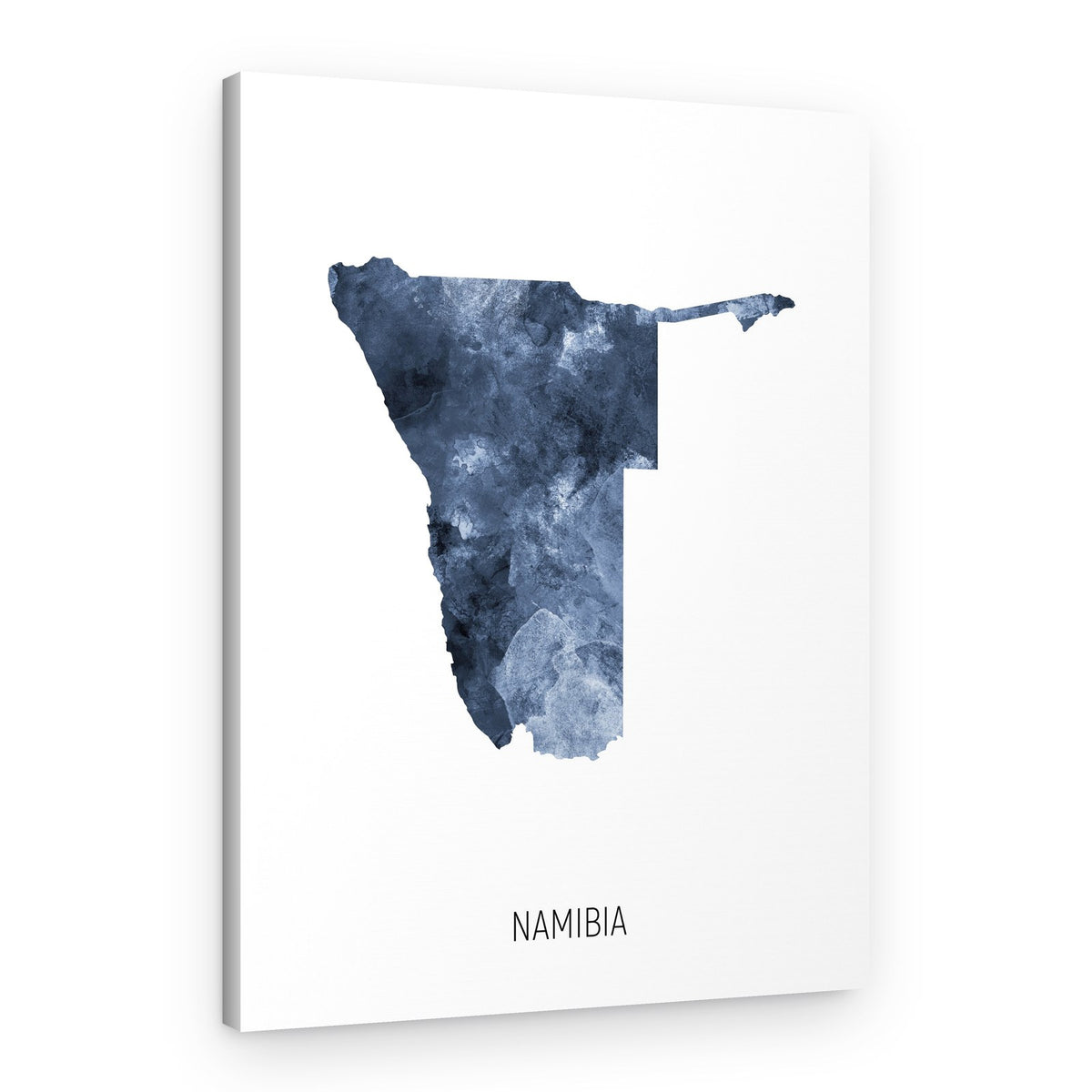 Textured Namibia Map – Canvas Print