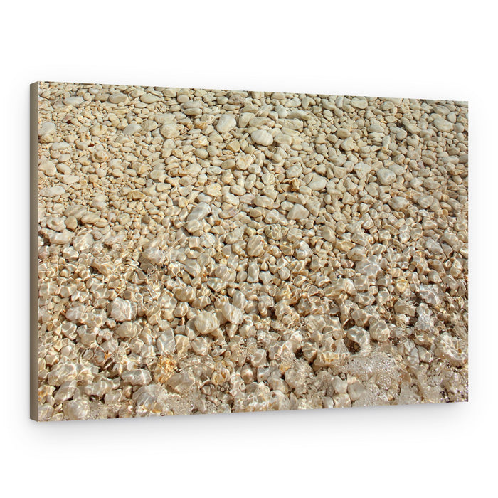Clear Water Pebbles – Canvas Print