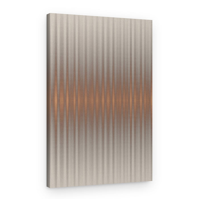 Shimmering Copper Lines – Canvas Print