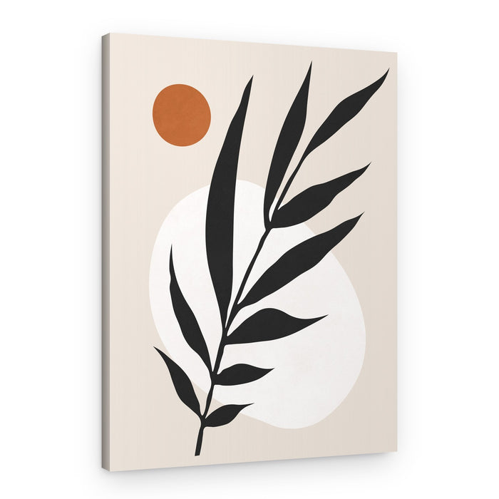 Abstract Organic Leaf Sun – Canvas Print