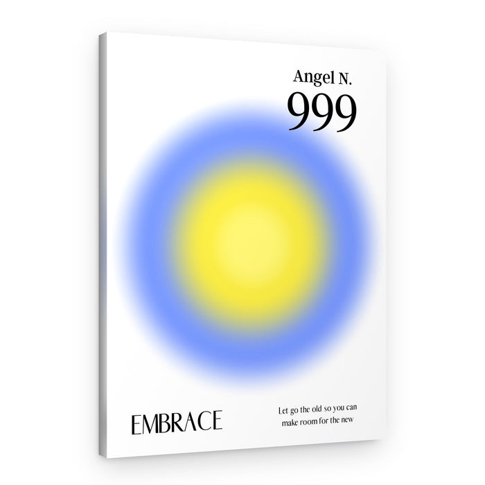 Embrace Angel Number 999 – Canvas Print