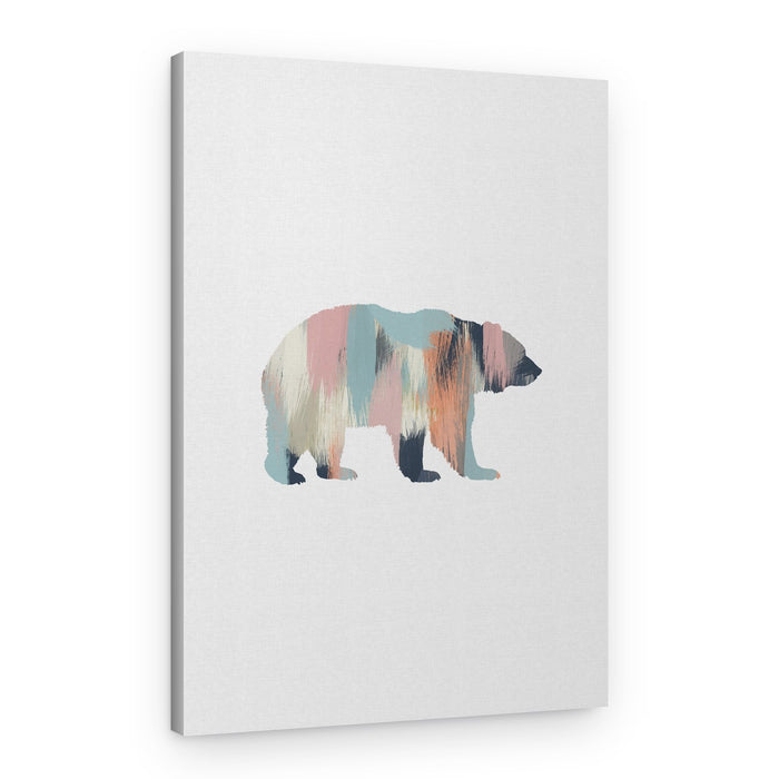 Pastel Bear – Canvas Print