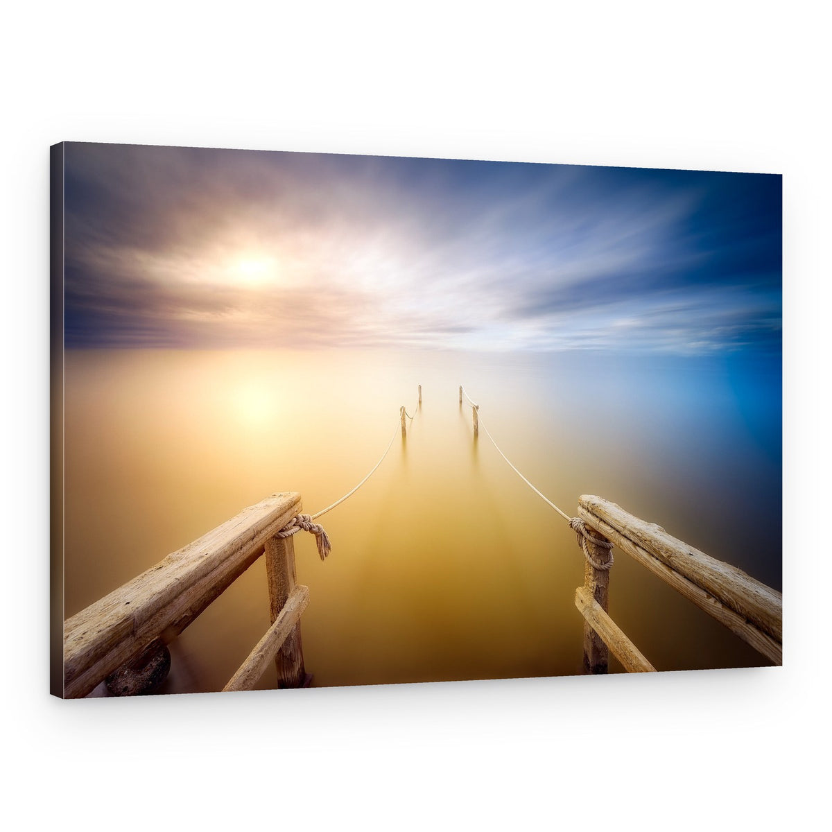 Dreamy Pier Horizon – Canvas Print