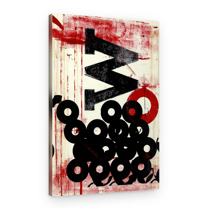 Abstract Letter Forms – Canvas Print