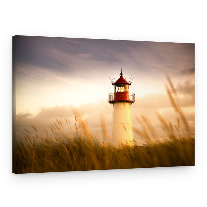 Lighthouse At Golden Hour – Canvas Print