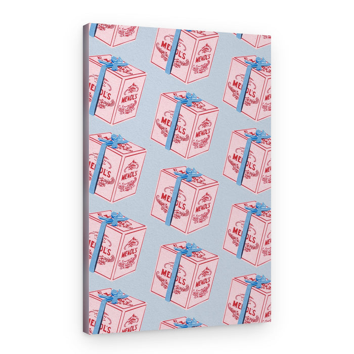 Pastel Gift Box Pattern – Canvas Print