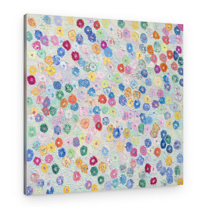 Vibrant Scattered Blooms – Canvas Print
