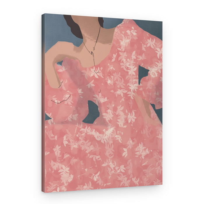 Pink Floral Elegance – Canvas Print