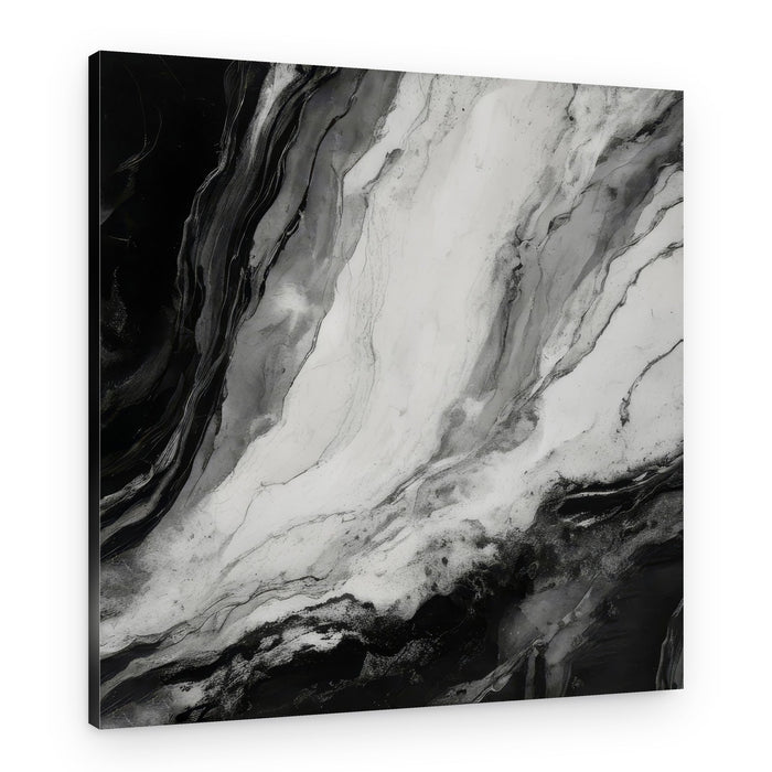 Elegant Black Marble – Canvas Print