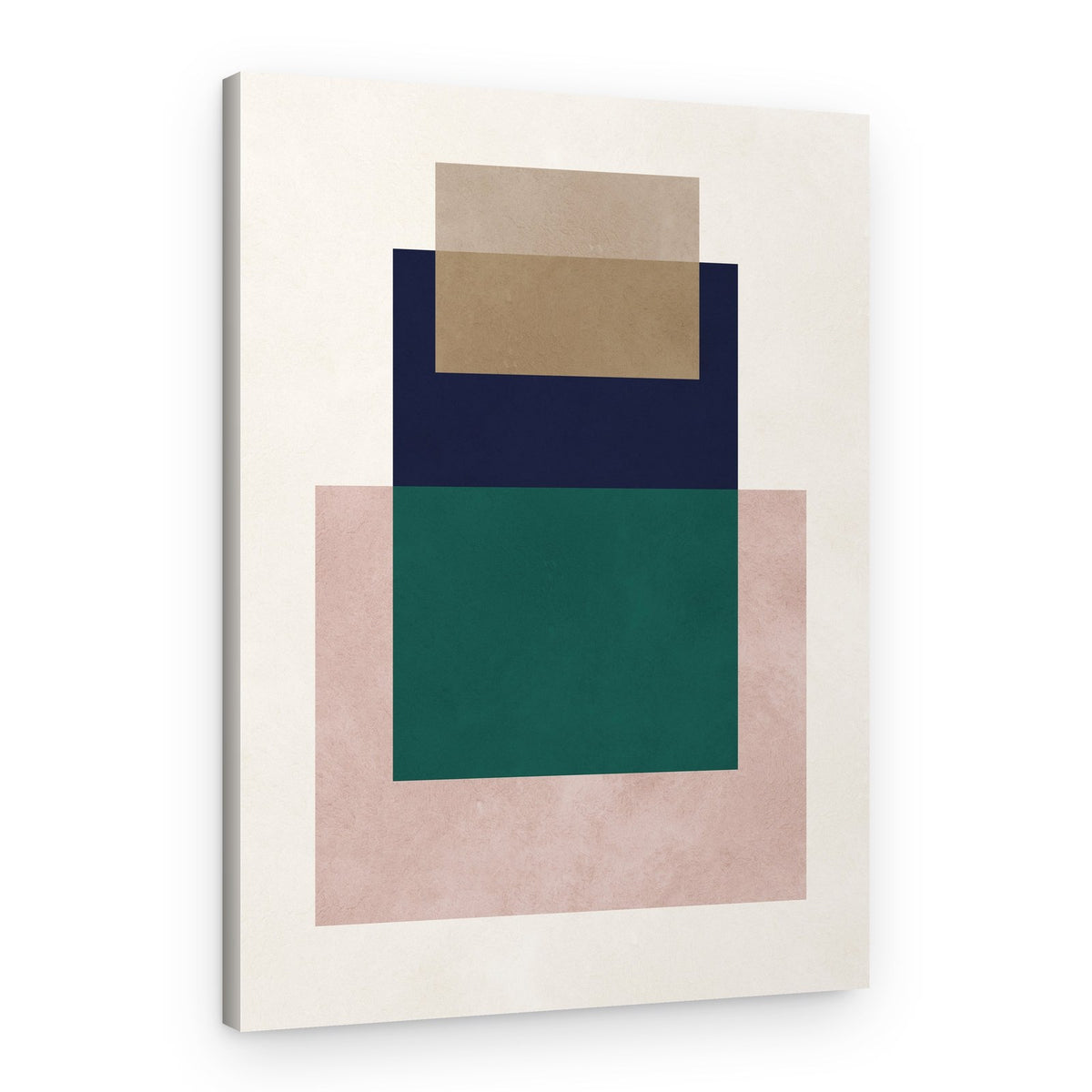 Earthy Geometric Layers – Canvas Print