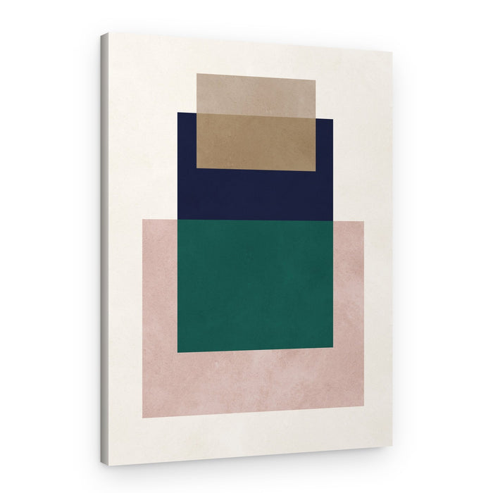 Earthy Geometric Layers – Canvas Print
