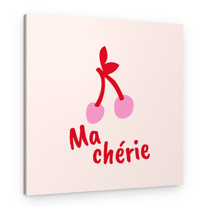 Ma Chérie Pink Cherries – Canvas Print