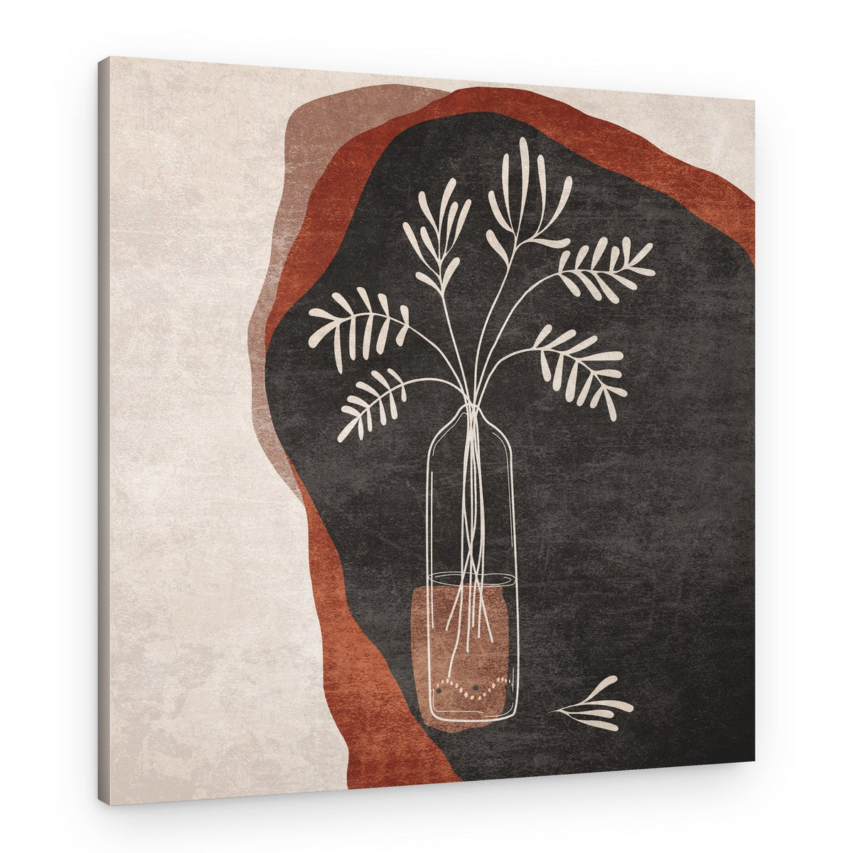 Turuncu Sulu Cicek – Canvas Print