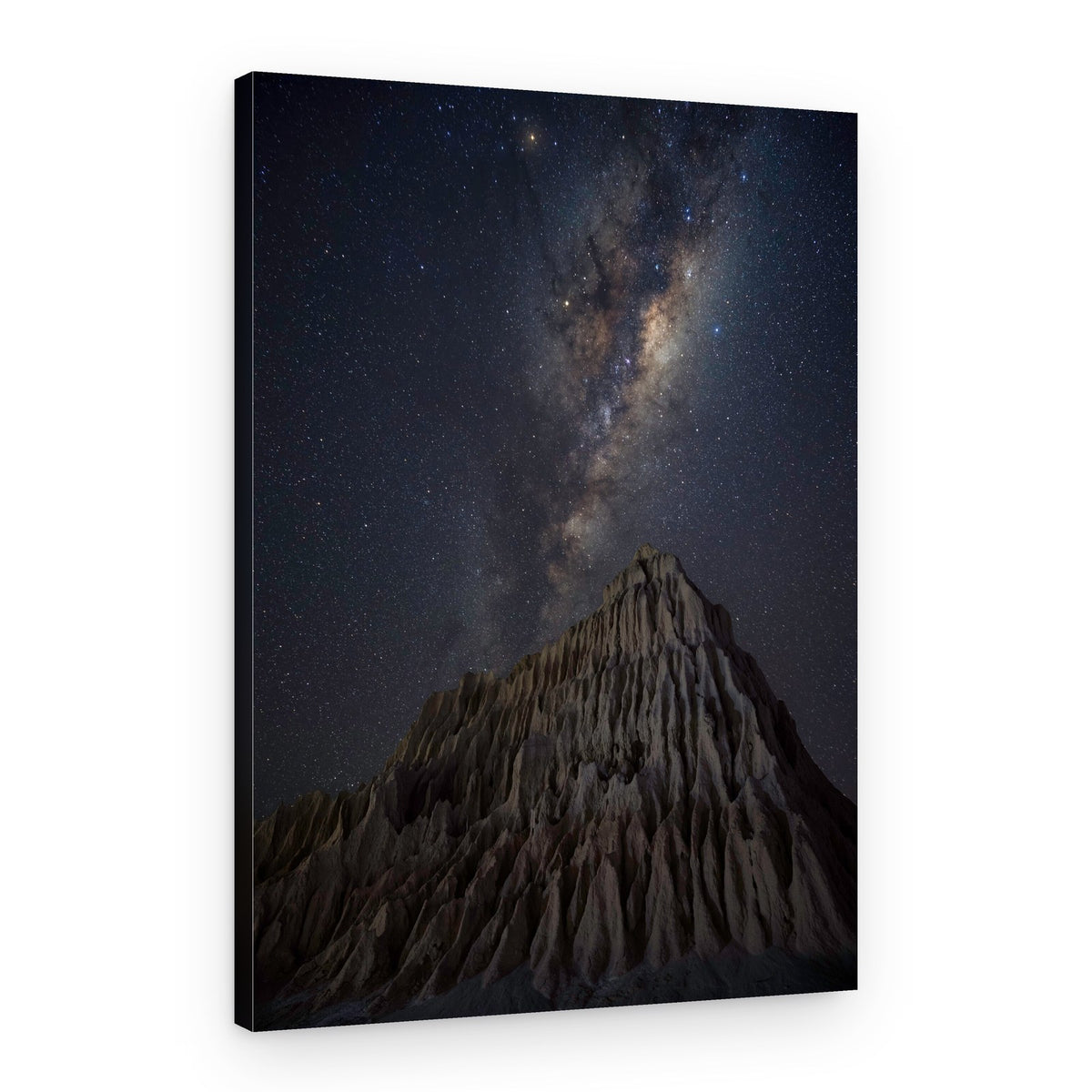 Milky Way Over Peaks – Canvas Print