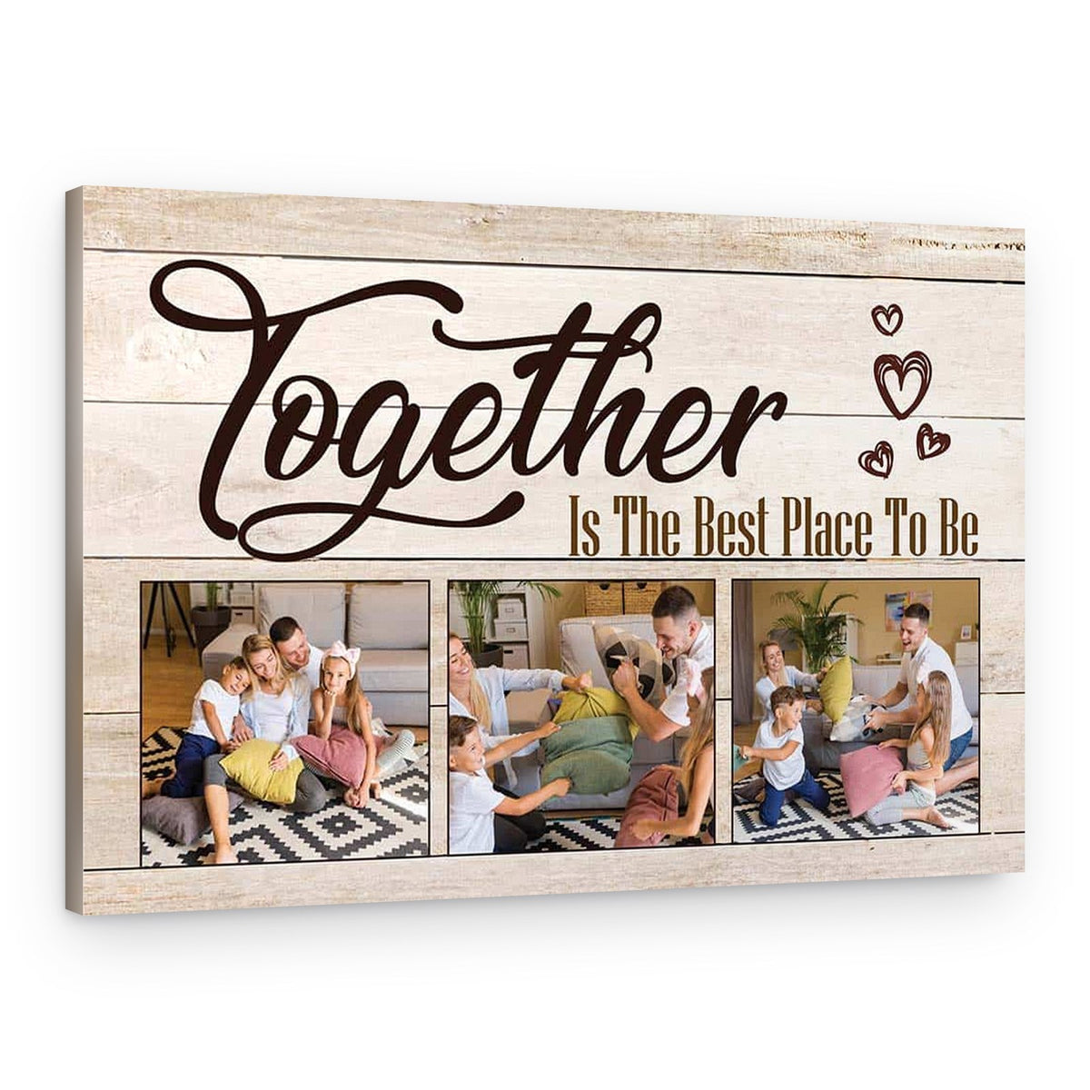 Together Is The Best Place To Be Custom Photo Canvas Print – Canvas Print