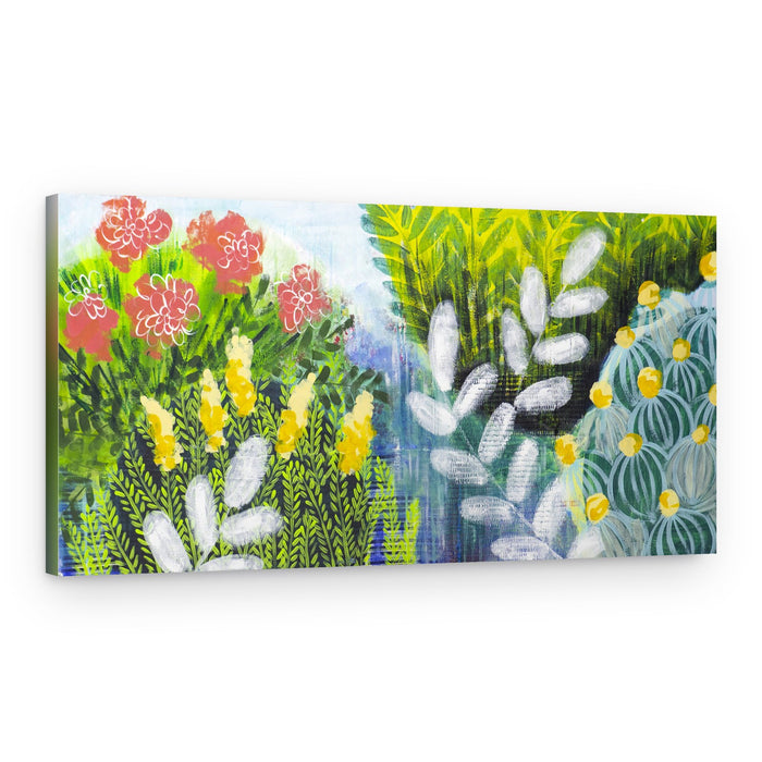 Colorful Garden Blooms – Canvas Print