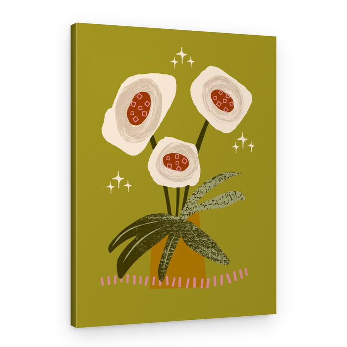 Sparkling Botanical Blooms – Canvas Print