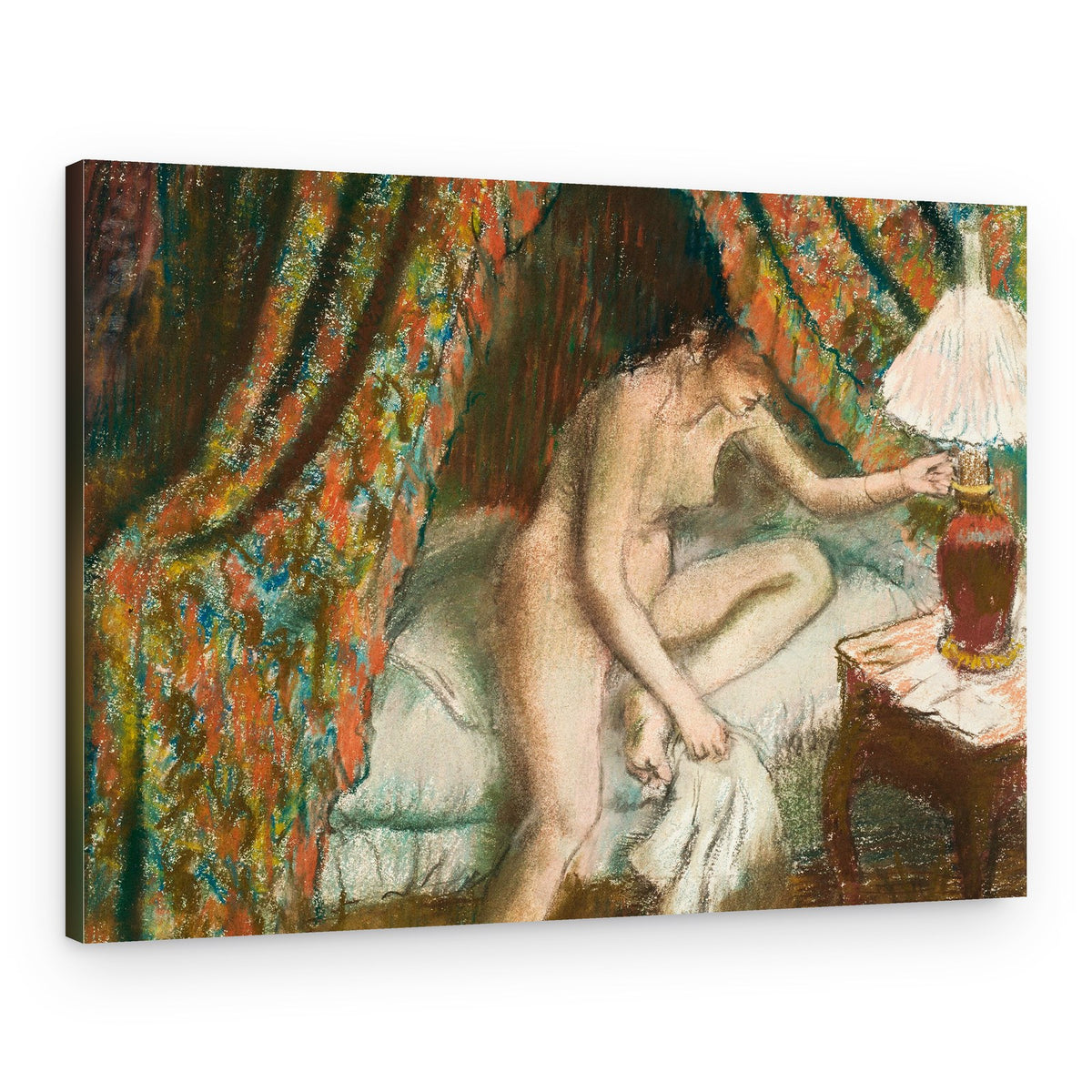 Naked Woman In Bed No.2 – Canvas Print