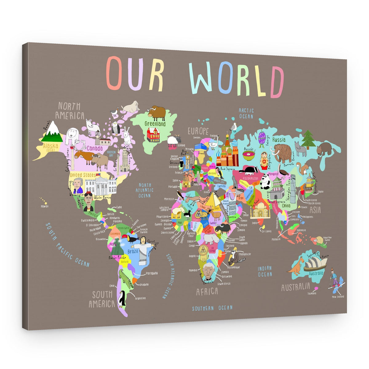 Our Illustrated World – Canvas Print