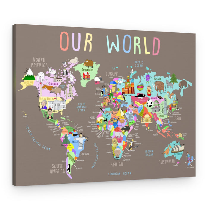 Our Illustrated World – Canvas Print