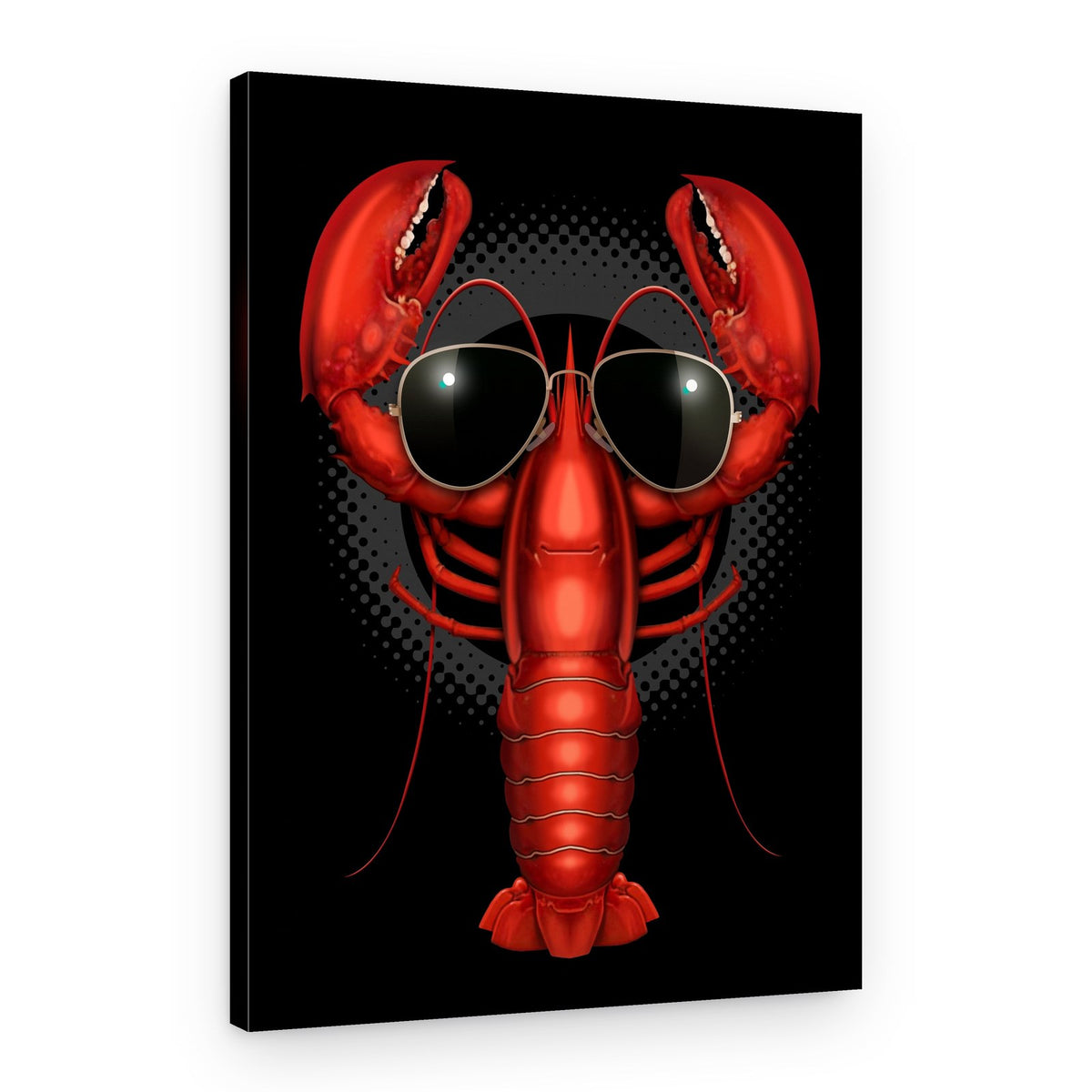 Cool Lobster Sunglasses – Canvas Print