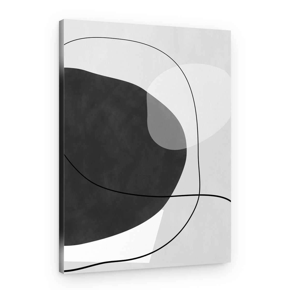 Organic Gray Abstract – Canvas Print