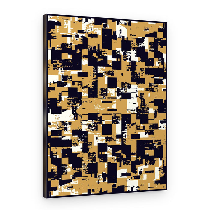 Distressed Geometric Pattern – Canvas Print