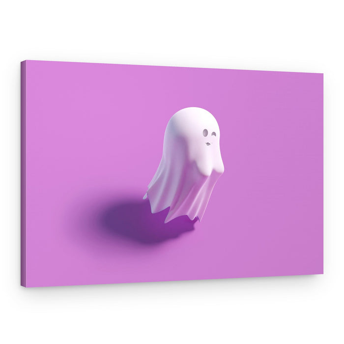 Winking Purple Ghost – Canvas Print