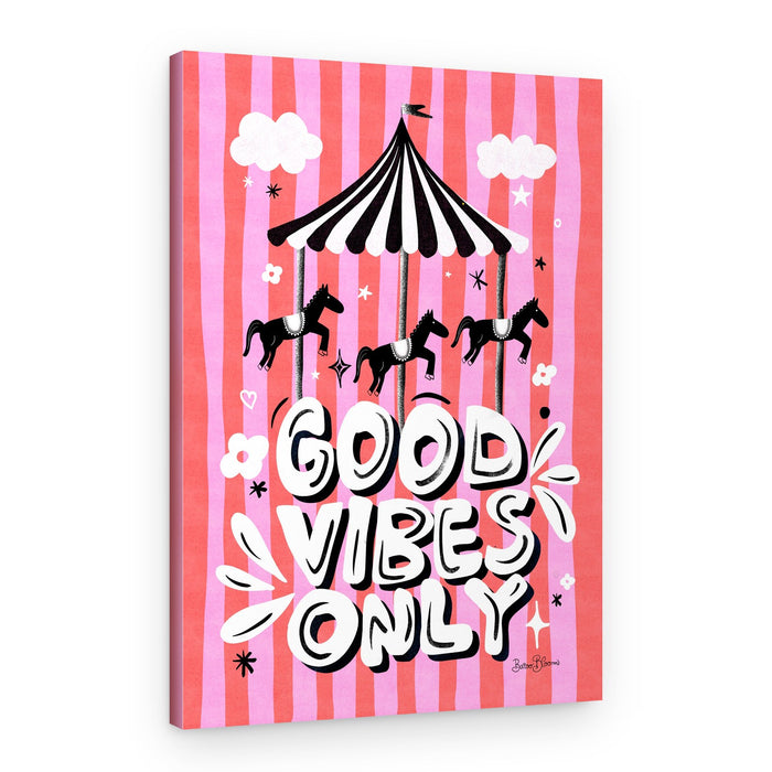 Good Vibes Only Carousel – Canvas Print