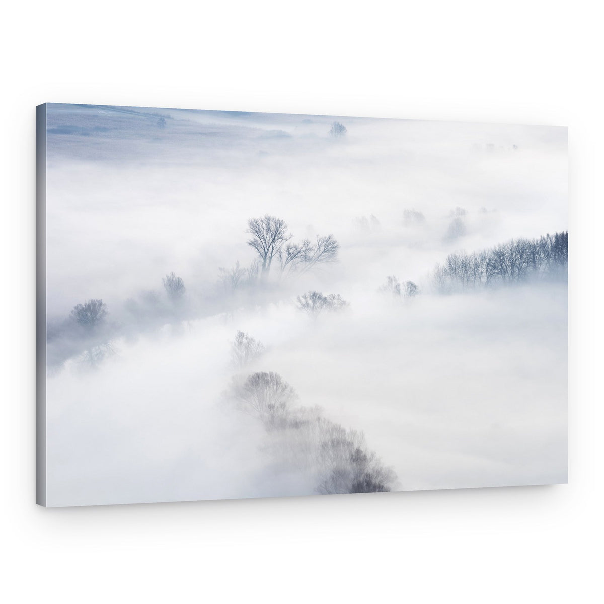Serene Valley Fog – Canvas Print
