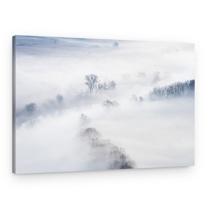 Serene Valley Fog – Canvas Print