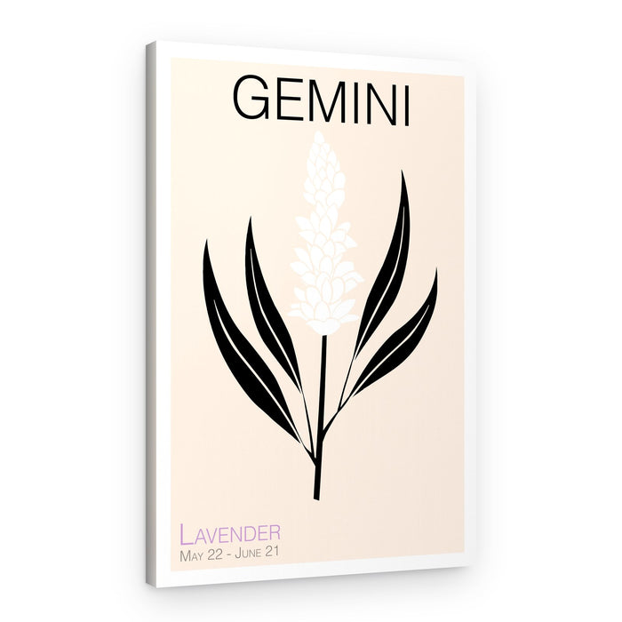 Gemini Lavender Bloom – Canvas Print