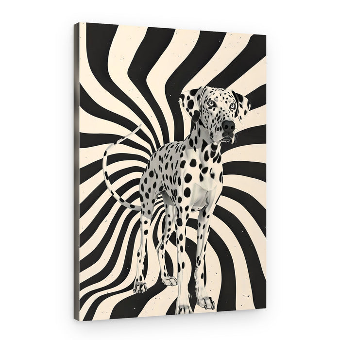 Hypnotic Dalmatian Dog – Canvas Print
