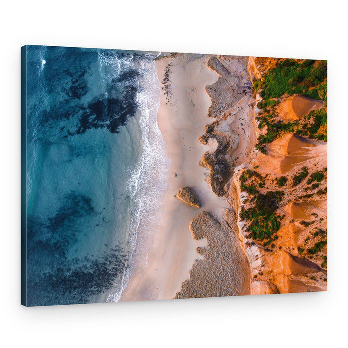 Coastal Aerial View – Canvas Print