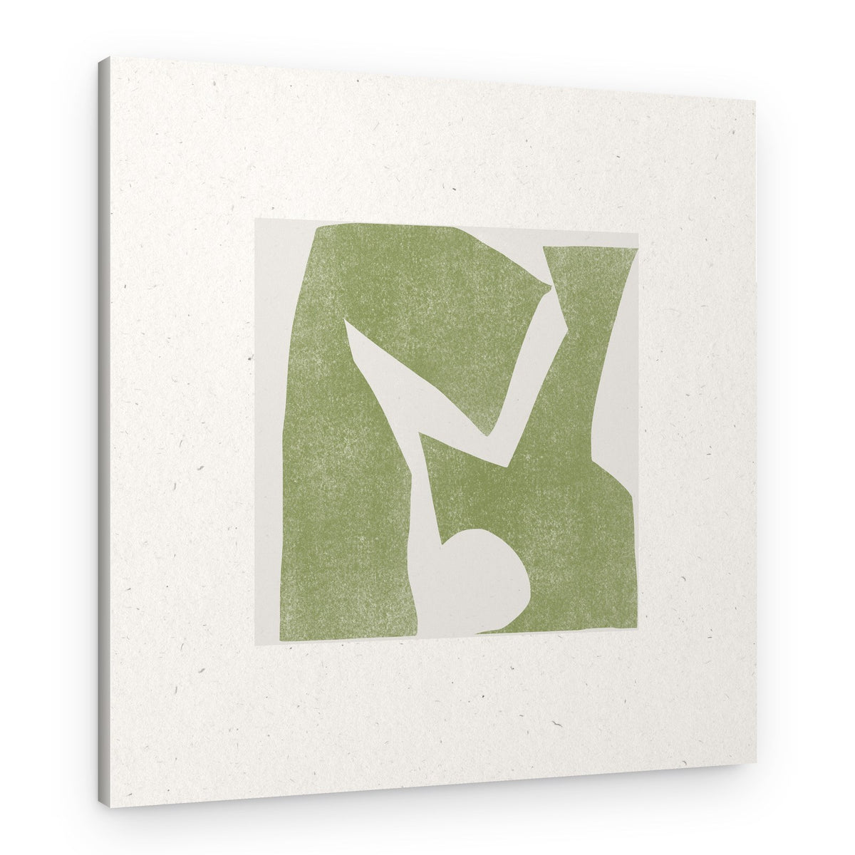 Green Geometric Harmony – Canvas Print