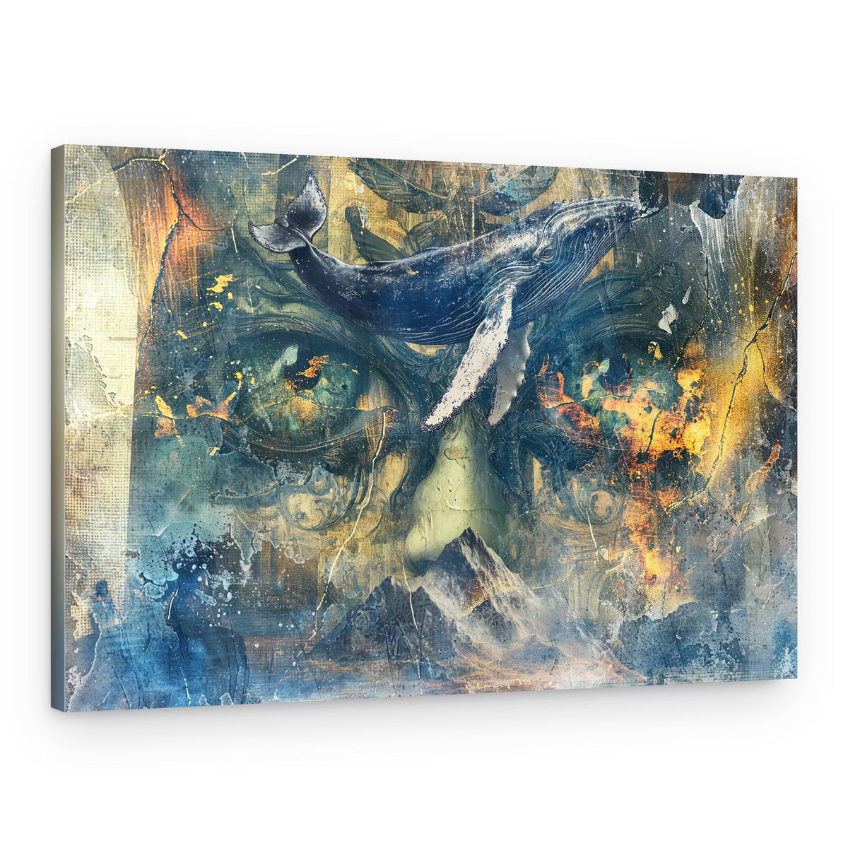 Blue Whale Dream – Canvas Print