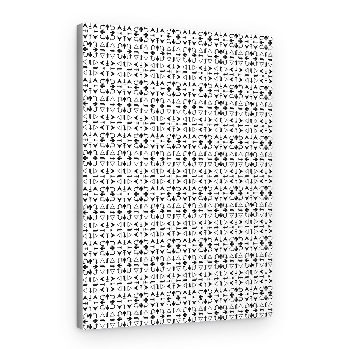 Geometric Arrow Pattern – Canvas Print