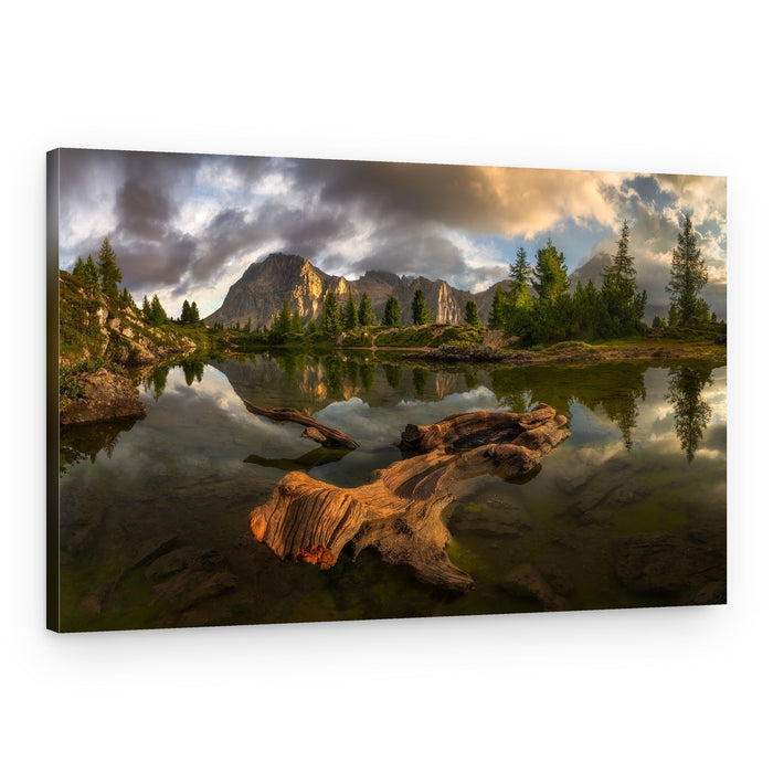 Dramatic Alpine Lake – Canvas Print