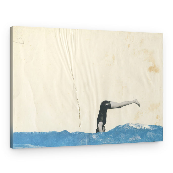 Surreal Mountain Headstand – Canvas Print