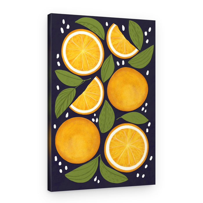 Fresh Orange Pattern – Canvas Print