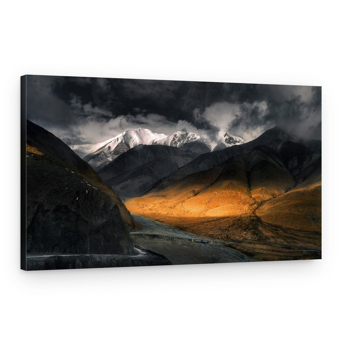 Golden Mountain Valley – Canvas Print