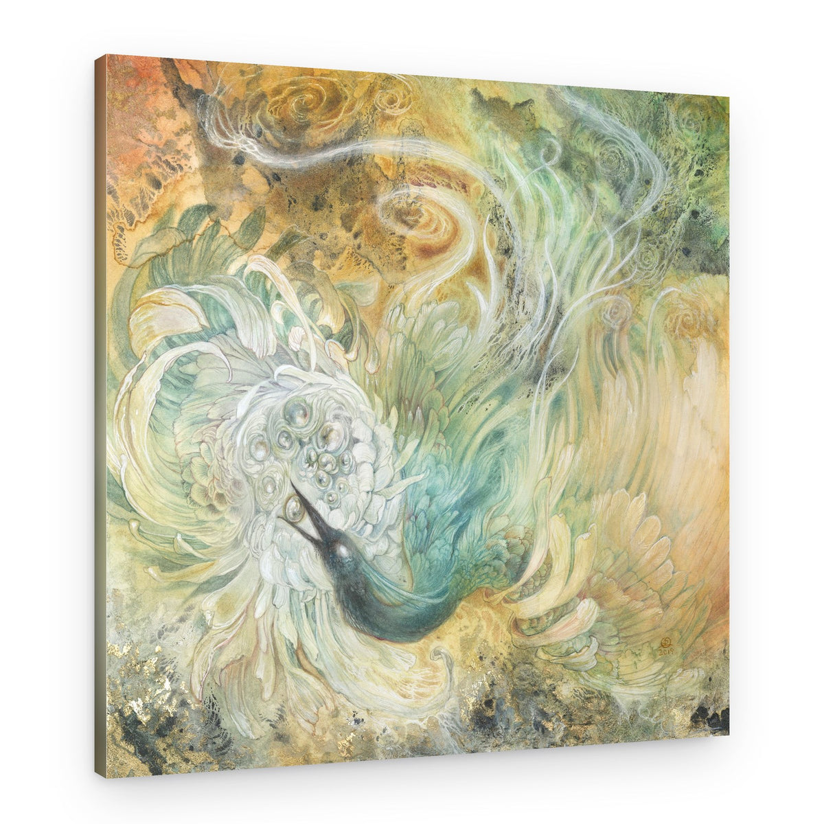 Ethereal Phoenix Bloom – Canvas Print