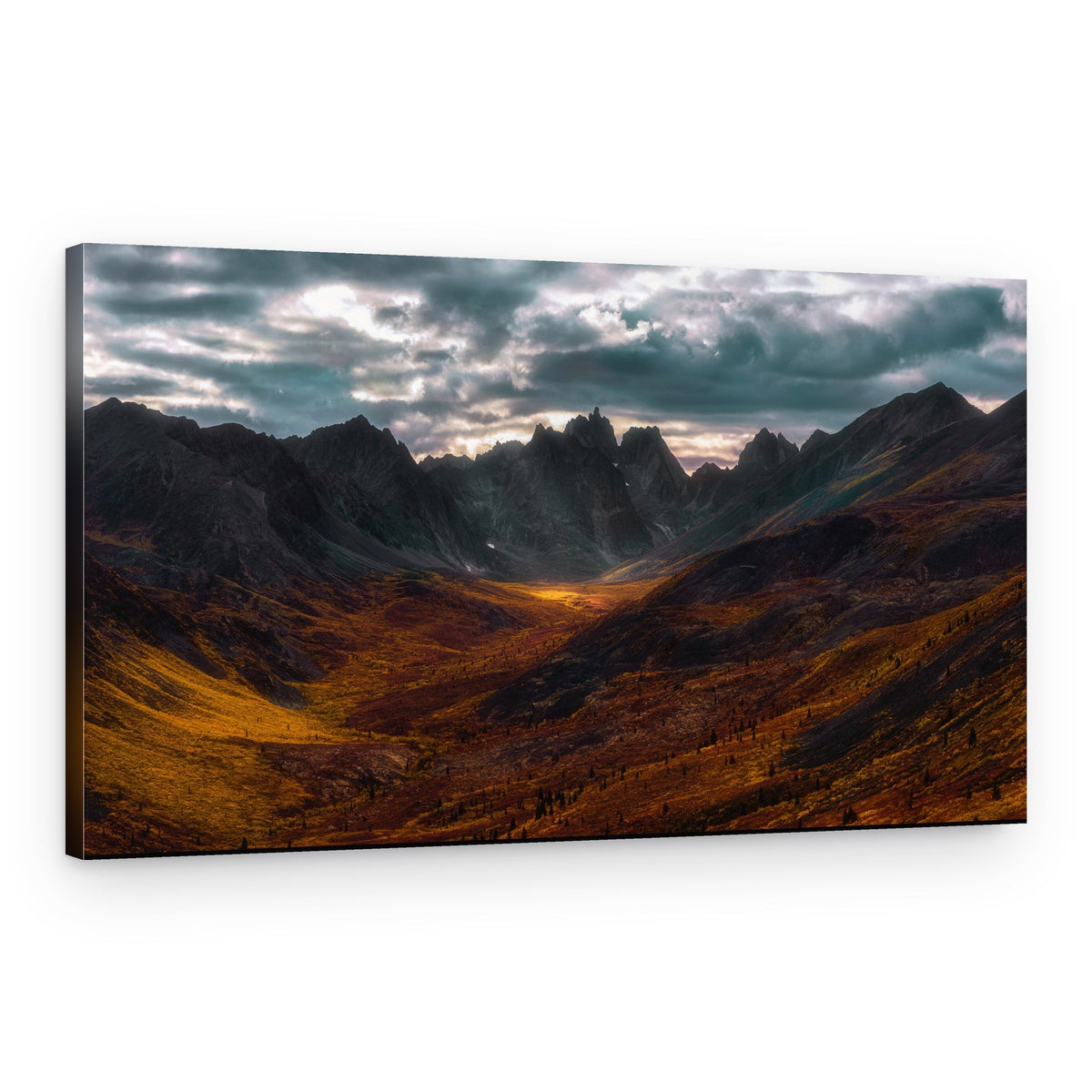 Golden Autumn Valley – Canvas Print