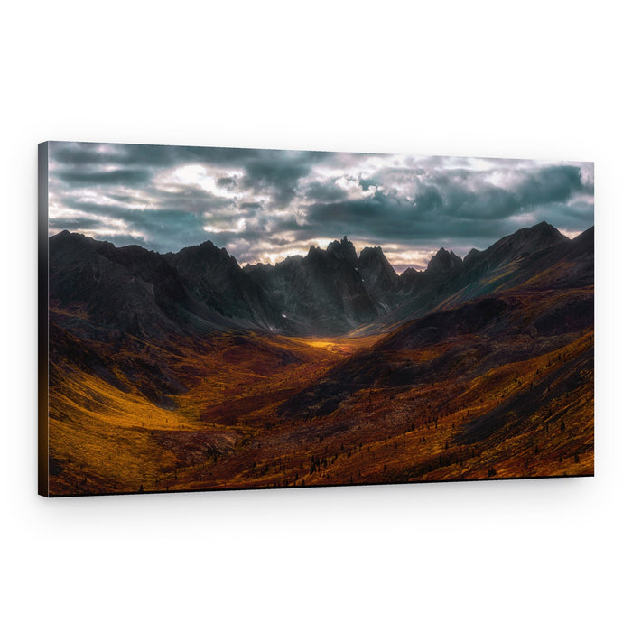 Golden Autumn Valley – Canvas Print