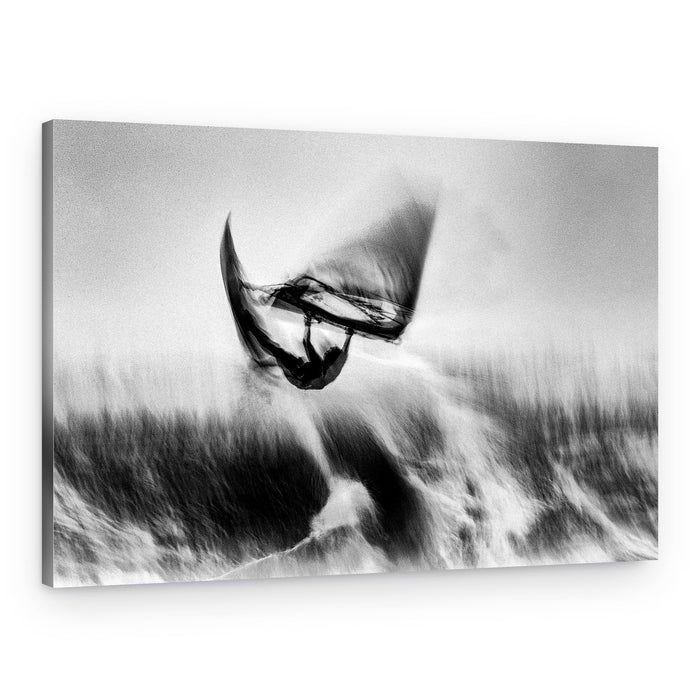 Dynamic Windsurfer Motion – Canvas Print