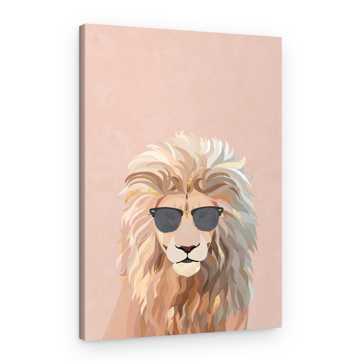 Chic Lion In Sunglasses – Canvas Print